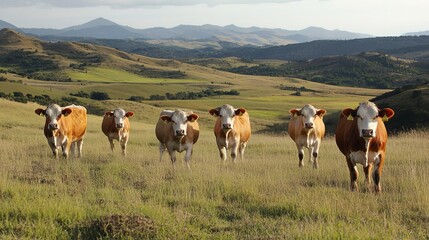 Obraz premium Argentina's organic beef cattle production.