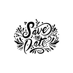 Fototapeta premium abstract text save the date template