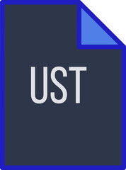 UST File icon fill crisp corner