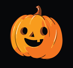 Hand drawn Pumpkin vector illustration holiday Halloween