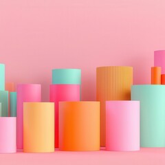 Competitive business landscape, multiple brands, 3D illustration