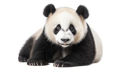 Naklejka premium Cute Panda Bear Cub Looking at Camera