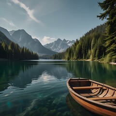 Obraz premium boat on lake