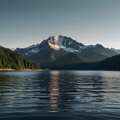 Obraz premium Scenic view of Lago di Braies in Dolomites 