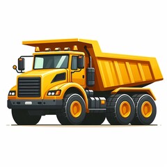 Dump Truck vector illustration isolated on a white background