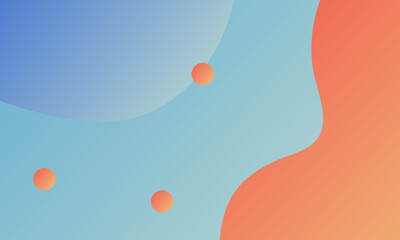 Abstract Gradient Background with Floating Spheres