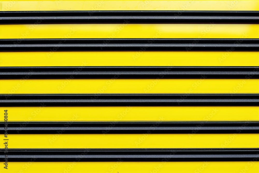 Poster yellow and black stripes: a minimalist abstract pattern of horizontal yellow and black stripes, crea