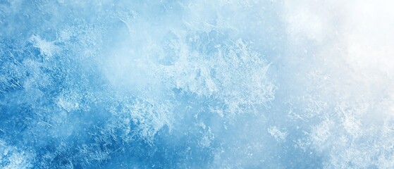 Beautiful icy blue background with frosty texture, perfect for winter-themed designs, holiday projects, and seasonal decorations.