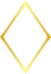 Rhombus Frame round circular graphic design artistic Gold picture frame luxury golden frame gold border vector royals framework decoration decorative element isolated background 