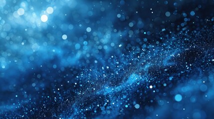 Abstract Blue Bokeh Background
