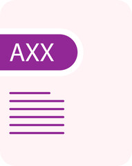 AXX File icon deep and minimal