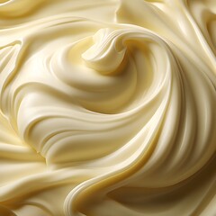 Fototapeta premium Creamy White Swirl Texture Background