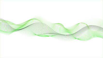 Abstract background with wave line. Colorful wave on white background. Blending line background.