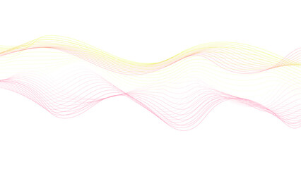 Abstract background with wave line. Colorful wave on white background. Blending line background.