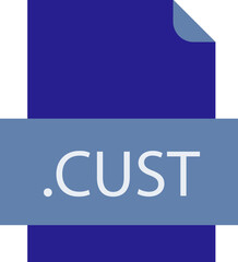 Obraz premium CUST File icon fill crisp corners with doted lines