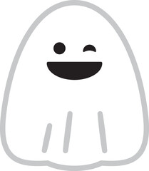 おばけ　シンプル