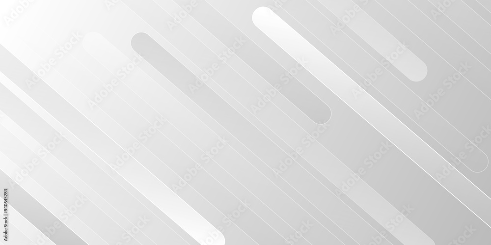Aufkleber White gradient diagonal stripe line background. Motion Line Gradient stripes layers. business background metallica shining vector. Abstract monochrome elegant geometric backdrop, modern design,Vector.