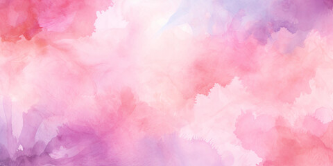 Pink pastel watercolor splotches background