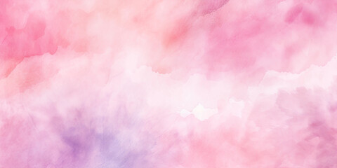 Fototapeta premium Pink pastel watercolor splotches