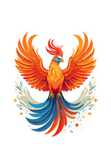 Obraz premium Mythological Pheonix Vector