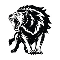 lion silhouette vector