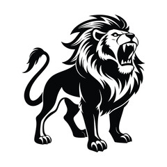 lion silhouette vector