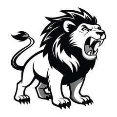 lion silhouette vector