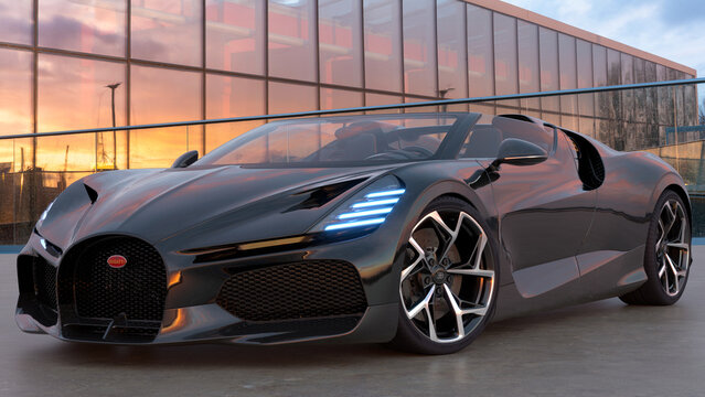 Bugatti Mistral Roadster- the last Bugatti with a W16 engine