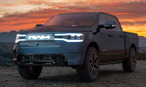 RAM 1500 REV: Pickup with record-breaking battery capacity and range
