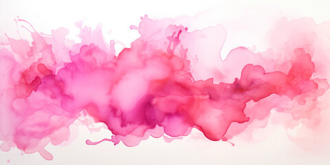 Obraz premium pink watercolor stain