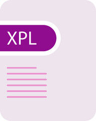 XPL File icon deep and minimal