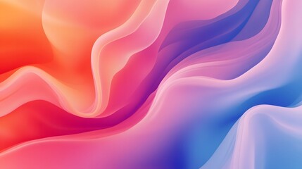 Obraz premium A colorful gradient pattern featuring a blend of warm and cool tones, creating a fluid and harmonious visual effect