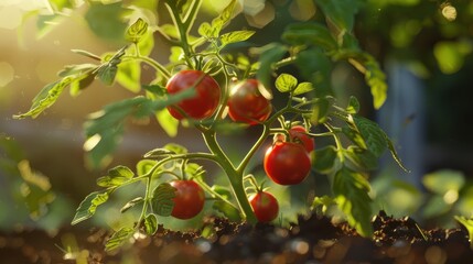 tomato plant zoom picture 