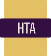 HTA ip file extension icon color fill outer flat