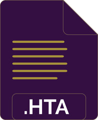 HTA File icon minimal fill