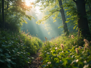 Fototapeta premium morning in the forest