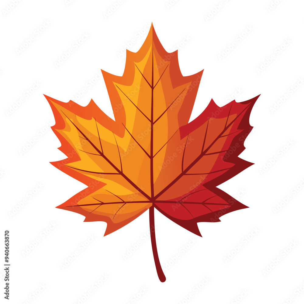 Wall mural vector maple leaf