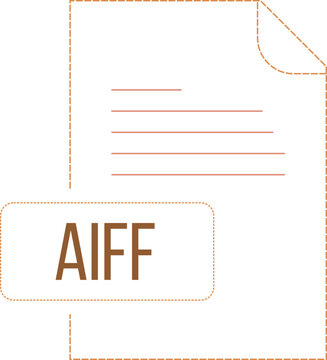 AIFF icon black dashed outline v1