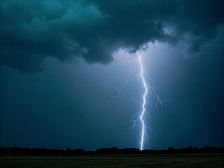 lightning in the sky