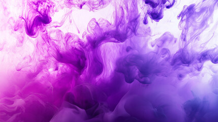abstract magenta and violet ink storm artwork, abstract illustration of ink flowing in the clear water, creating an abstract design with fluid shapes and splashes of color
