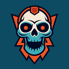 vintage skull t-shirt graphics trendy design  vector illustration 