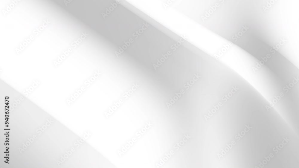 Wall mural grey white smooth wavy abstract motion gradient background 4k resolution. suitable for dynamic and m
