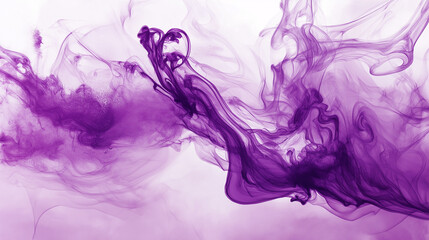 abstract orchid purple ink storm artwork, abstract illustration of ink flowing in the water, creating an abstract design with fluid shapes and splashes of color
