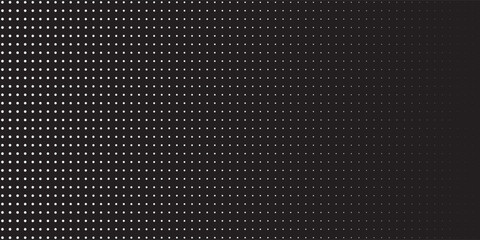 Halftone gradient. Dotted gradient, smooth dots spraying and halftones dot background seamless horizontal geometric pattern vector template set.