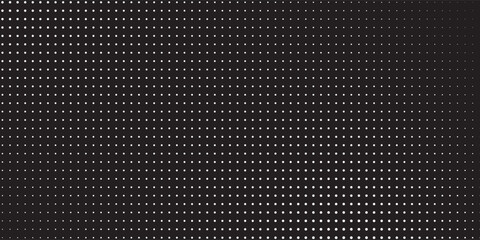 Halftone gradient. Dotted gradient, smooth dots spraying and halftones dot background seamless horizontal geometric pattern vector template set.