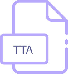 Obraz premium TTA ip file icon