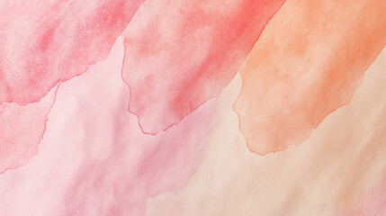 Fototapeta premium elegant peach, apricot, and melon watercolor gradient on textured paper