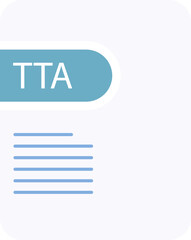 TTA File icon deep and minimal