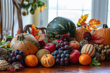 Beautiful greeting card with bright holiday composition for happy joy celebrate Thanksgiving