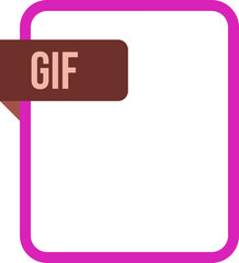 GIF File rectangular icon